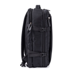 Zaino da viaggio compatibile con trolley e laptop da 15'' color nero terza vista
