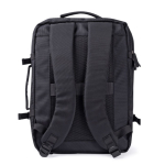 Zaino da viaggio compatibile con trolley e laptop da 15'' color nero quinta vista