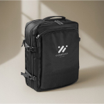 Zaino da viaggio compatibile con trolley e laptop da 15'' color nero sesta vista