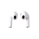 Auricolari wireless con 3 ore di riproduzione in custodia bianca color bianco vista dettaglio