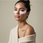 Set riutilizzabile di patch per occhi in silicone in una scatolina color bianco vista dettaglio 2