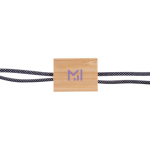 Cavo di ricarica da 1M con dettaglio in bambù da personalizzare color nero quinta vista