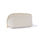 Beauty case monocomparto in poliestere dal tocco morbido 450 g/m2 color naturale quarta vista