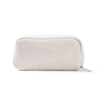 Beauty case monocomparto in poliestere dal tocco morbido 450 g/m2 color naturale quinta vista