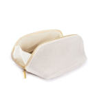 Beauty case monocomparto in poliestere dal tocco morbido 450 g/m2 color naturale sesta vista