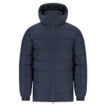 Parka in poliestere imbottito antivento e impermeabile MKT Eren color blu mare prima vista