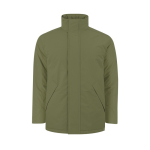Parka per bambini in RPET antivento e impermeabile MKT Oceanía color verde militare prima vista
