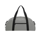 Borsone sportivo in similpelle con doppio manico per il trasporto color grigio prima vista