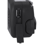 Radio portatile solare con torcia e power bank di emergenza quinta vista