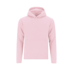 Felpa da bambino in cotone e poliestere MKT Draco 280 g/m2 color rosa prima vista