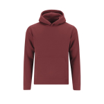 Felpa da bambino in cotone e poliestere MKT Draco 280 g/m2 color granata prima vista