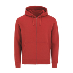 Felpa unisex in cotone e poliestere MKT Astro 280 g/m2 color rosso prima vista