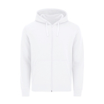 Felpa unisex in cotone e poliestere MKT Astro 280 g/m2 color bianco prima vista