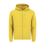 Felpa unisex in cotone e poliestere MKT Astro 280 g/m2 color giallo prima vista