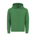 Felpa unisex in cotone e poliestere MKT Astro 280 g/m2 color verde prima vista