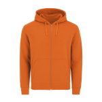 Felpa unisex in cotone e poliestere MKT Astro 280 g/m2 color arancione prima vista