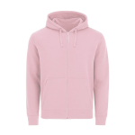 Felpa unisex in cotone e poliestere MKT Astro 280 g/m2 color rosa prima vista