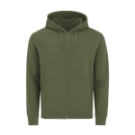 Felpa unisex in cotone e poliestere MKT Astro 280 g/m2 color verde bottiglia prima vista