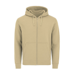 Felpa unisex in cotone e poliestere MKT Astro 280 g/m2 color cachi prima vista
