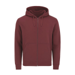 Felpa unisex in cotone e poliestere MKT Astro 280 g/m2 color granata prima vista