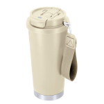 Bicchiere takeaway acciaio inox riciclato e cinghia di trasporto 500ml seconda vista