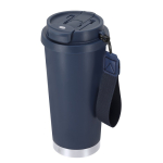 Bicchiere takeaway acciaio inox riciclato e cinghia di trasporto 500ml terza vista