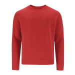 Felpa unisex in cotone e poliestere MKT Cosmos 280 g/m2 color rosso prima vista