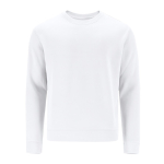 Felpa unisex in cotone e poliestere MKT Cosmos 280 g/m2 color bianco prima vista