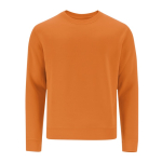 Felpa unisex in cotone e poliestere MKT Cosmos 280 g/m2 color arancione prima vista