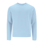 Felpa unisex in cotone e poliestere MKT Cosmos 280 g/m2 color azzurro prima vista