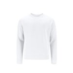 Felpa bambino unisex in cotone e poliestere MKT Cosmos 280 g/m2 color bianco prima vista