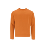 Felpa bambino unisex in cotone e poliestere MKT Cosmos 280 g/m2 color arancione prima vista