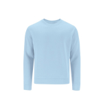 Felpa bambino unisex in cotone e poliestere MKT Cosmos 280 g/m2 color azzurro prima vista
