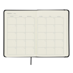 Taccuino con pagine bianche e planner mensile incluso in inglese quinta vista