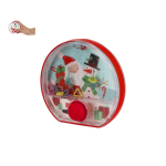 Gioco d'acqua con design natalizio e bottone rosso al centro