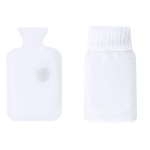 Scaldamani riutilizzabile con custodia in poliestere color bianco prima vista