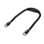 Lampada da lettura a mani libere con design ergonomico e 4 luci LED color nero prima vista