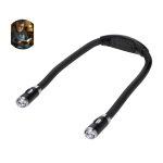 Lampada da lettura a mani libere con design ergonomico e 4 luci LED