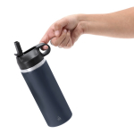 Borraccia termica con cannuccia da 500 ml in acciaio inox riciclato quarta vista
