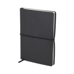 Taccuino in similpelle con blocco note interno a righe formato A6 quarta vista