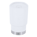 Bicchiere termico da asporto a doppia parete con dosatore 380 ml color bianco prima vista