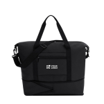 Borsone estensibile con doppio manico e tasca frontale per trolley vista area di stampa