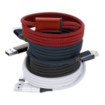 Cavo di ricarica in alluminio e magnetico per evitare grovigli terza vista