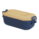 Portapranzo con coperchio ermetico in bambù e chiusure laterali 850ml seconda vista