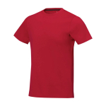 Maglietta da uomo a maniche corte in cotone 160g/m2 Elevate Life color rosso