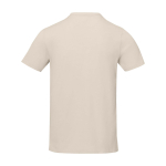 Maglietta da uomo a maniche corte in cotone 160g/m2 Elevate Life color sabbia seconda vista posteriore