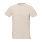 Maglietta da uomo a maniche corte in cotone 160g/m2 Elevate Life color sabbia seconda vista frontale