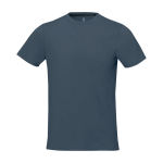 Maglietta da uomo a maniche corte in cotone 160g/m2 Elevate Life color azzurro ciano seconda vista frontale