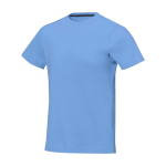 Maglietta da uomo a maniche corte in cotone 160g/m2 Elevate Life color azzurro