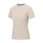 Maglietta da donna a maniche corte in cotone 160g/m2 Elevate Life color sabbia